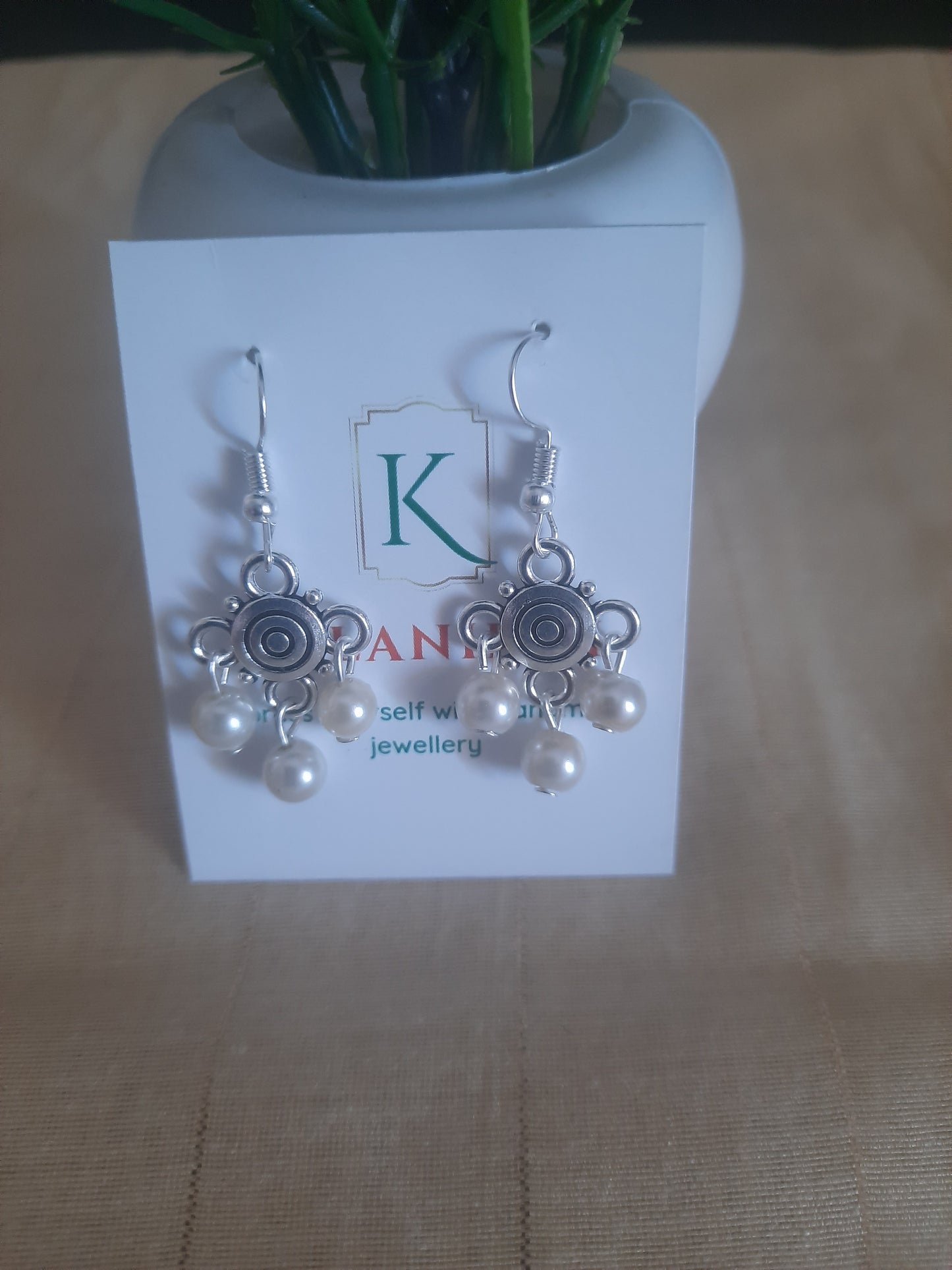 Pearl Charm Earings