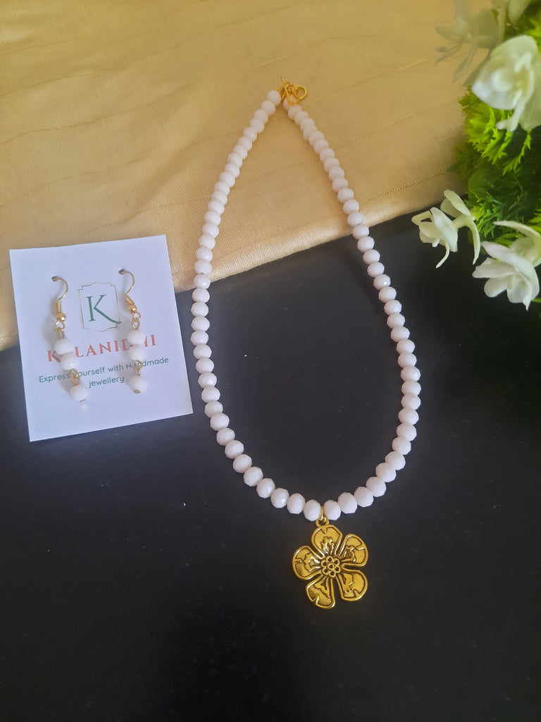 White Crystal Necklace