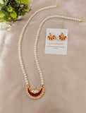 Pearl Mala with kundan Pendant