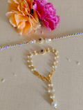 Round Kundan Bhai Bhabhi Rakhi